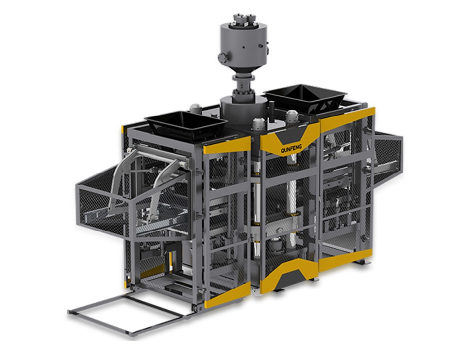 Máquina de blocos e blocos