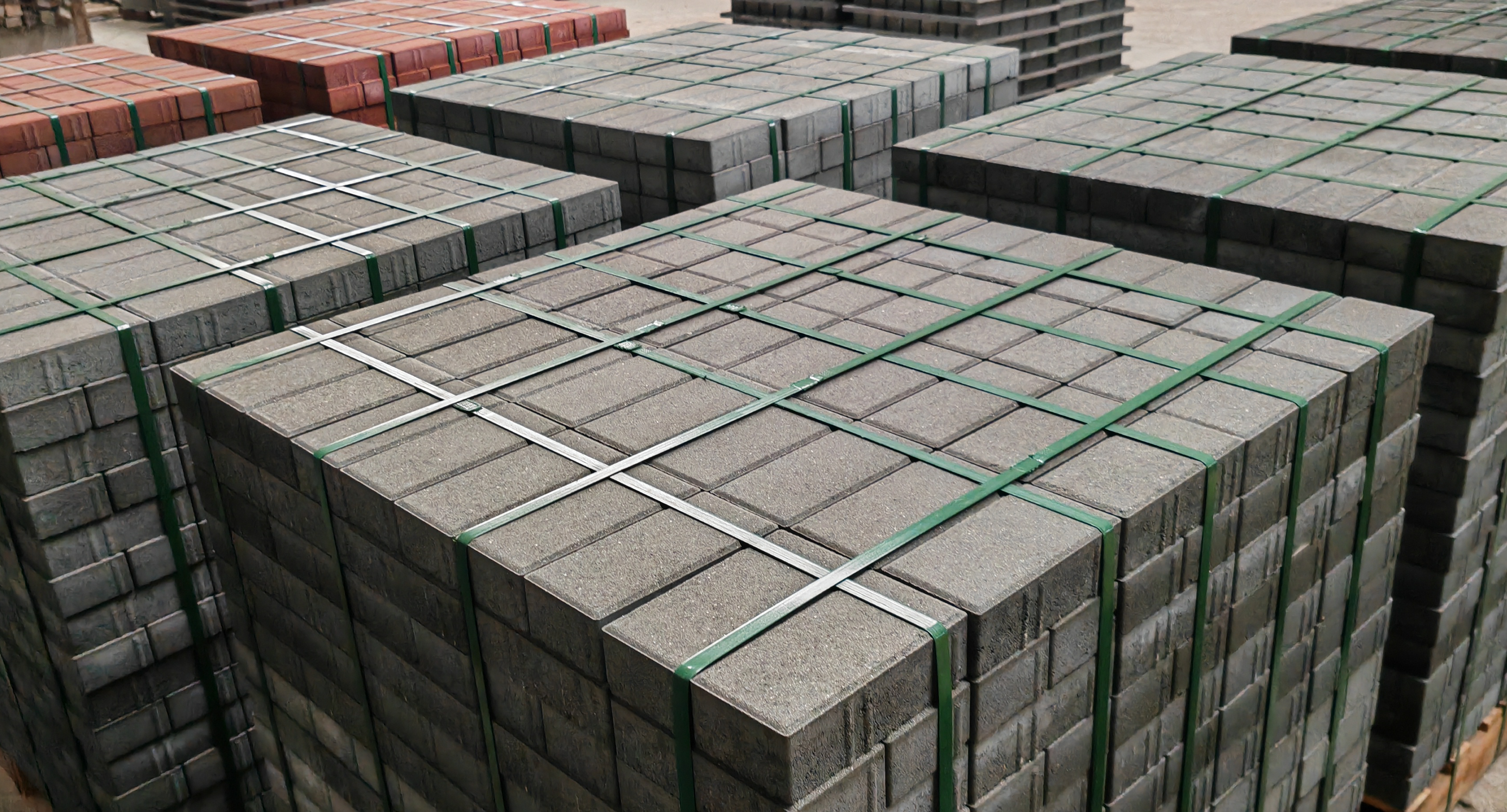 Eco-friendly Green Concrete Pavers Pavimentadoras de concreto verde ecológicas fabricadas pela Qunfeng em Guangdong