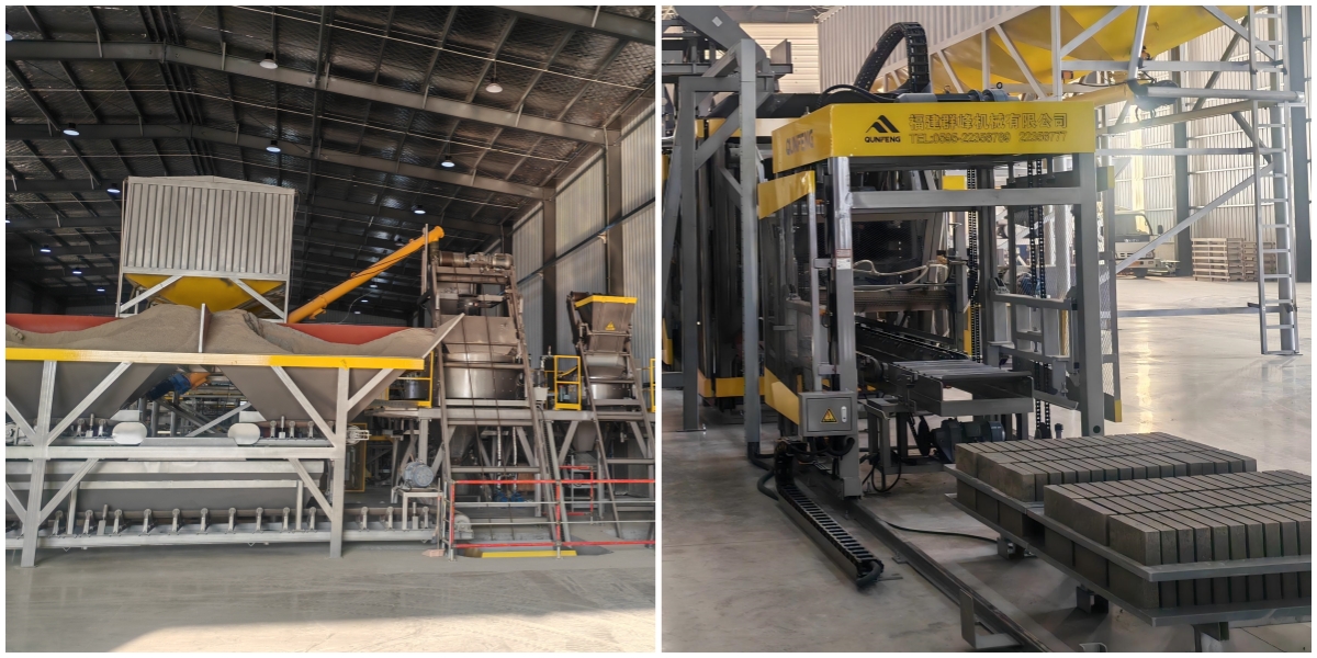 Auxiliary equipment for Qunfeng Machinery’s QS series fully automatic production line, put into operation in Shanghai. Equipamento auxiliar para a linha de produção totalmente automática da série QS da Qunfeng Machinery, colocada em operação em Xangai.