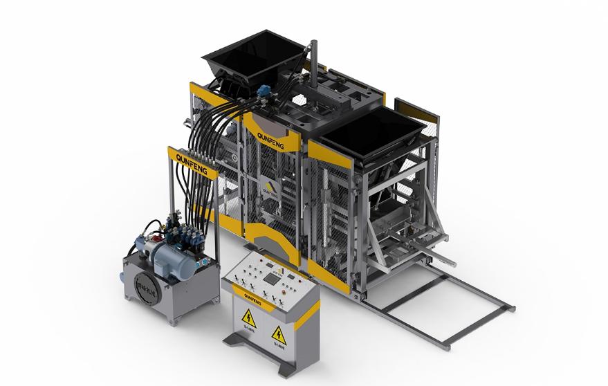 Máquina de produção de blocos de pavimentação