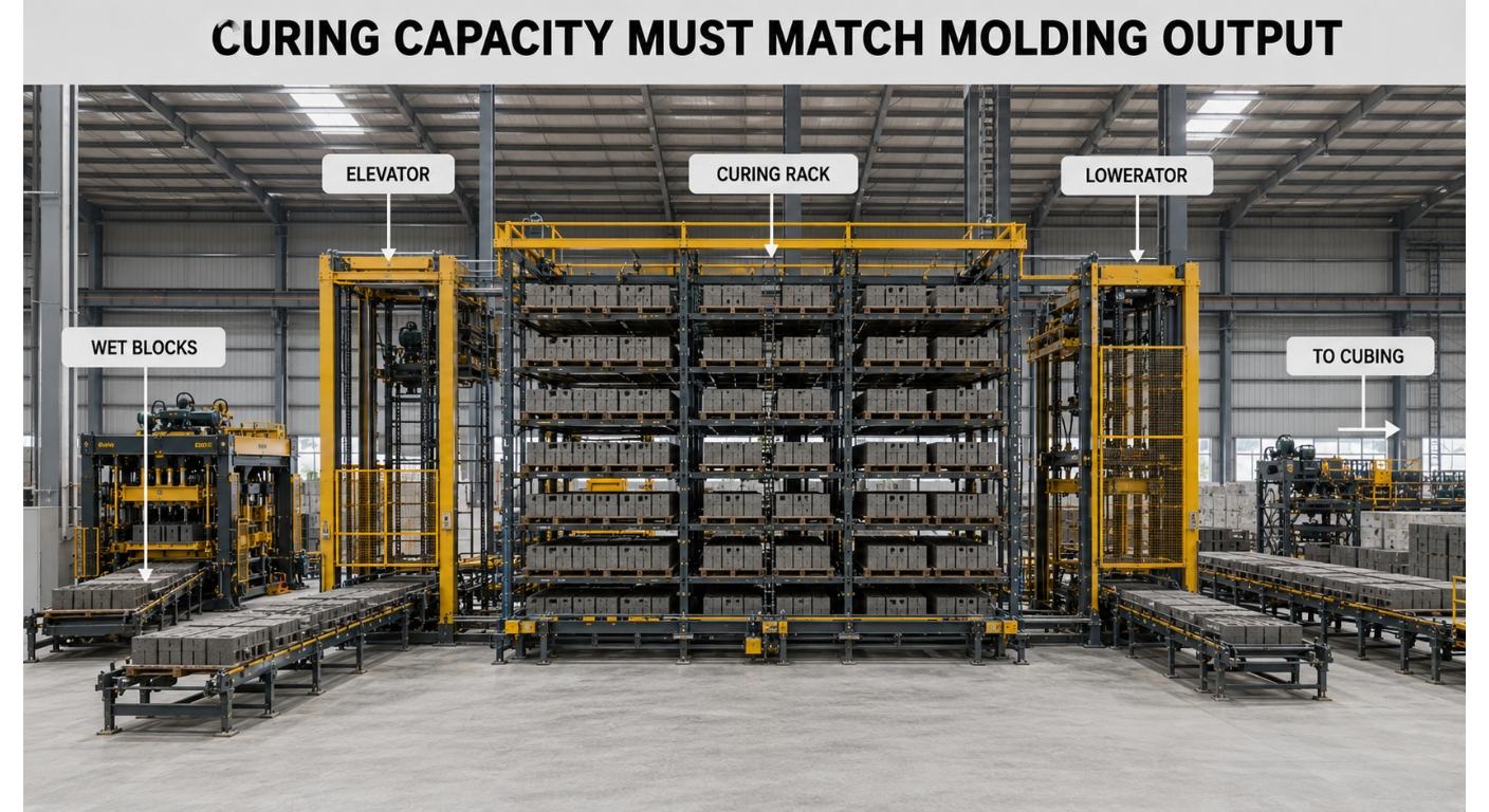 Máquina para fazer blocos de concreto totalmente automática