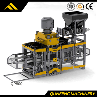 QP800 Máquina de tijolos de prensa hidráulica totalmente automática
