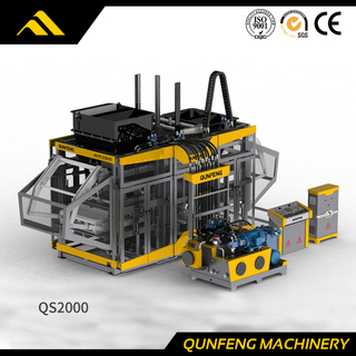 Máquina de bloco de concreto totalmente automática da série supersônica (QS2000)