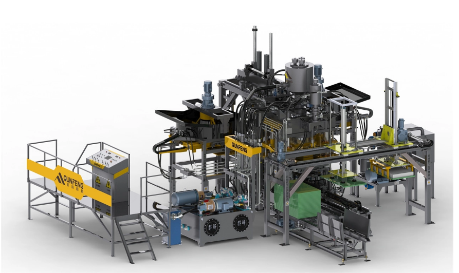 M&aacute;quina de bloco totalmente autom&aacute;tica 