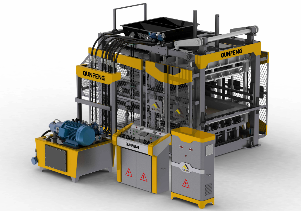 A produção de blocos de concreto e cimento fica mais inteligente com máquinas avançadas de tijolos de concreto