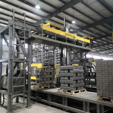 China/Jiangsu - A linha de produção de tijolos de resíduos de construção de linha dupla processa 400.000 toneladas de resíduos de construção anualmente