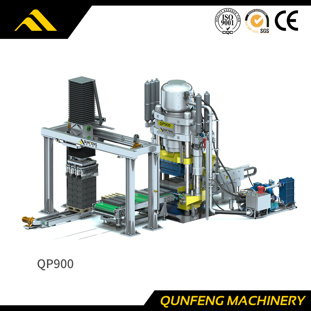 Máquina de bloco de prensa hidráulica totalmente automática QP900