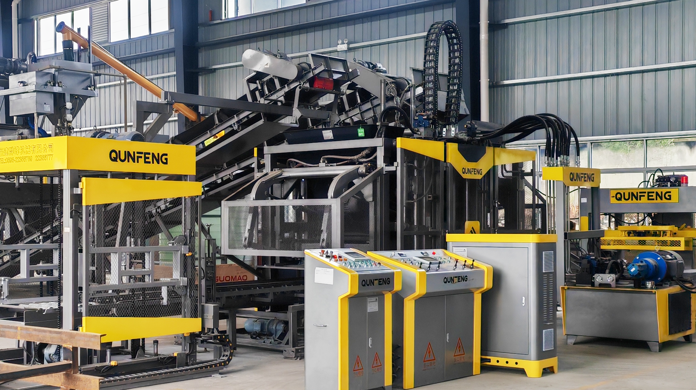 A linha de produção de máquinas Qunfeng capacita com eficiência os clientes de Jiangxi a realizar um novo avanço na capacidade de produção！