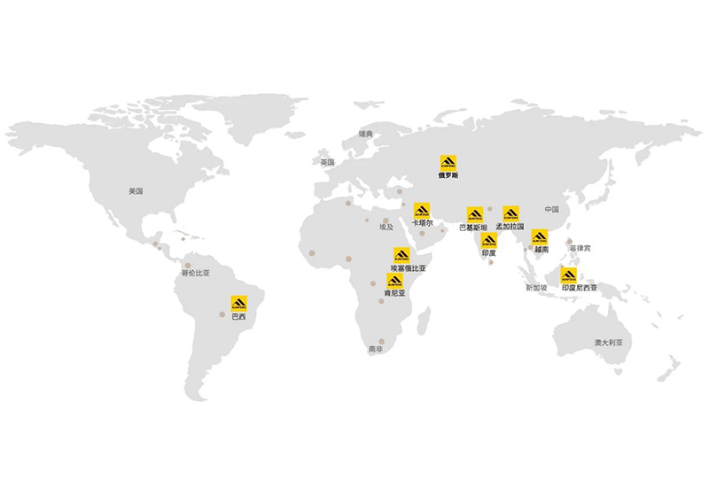 Estações de serviço no exterior