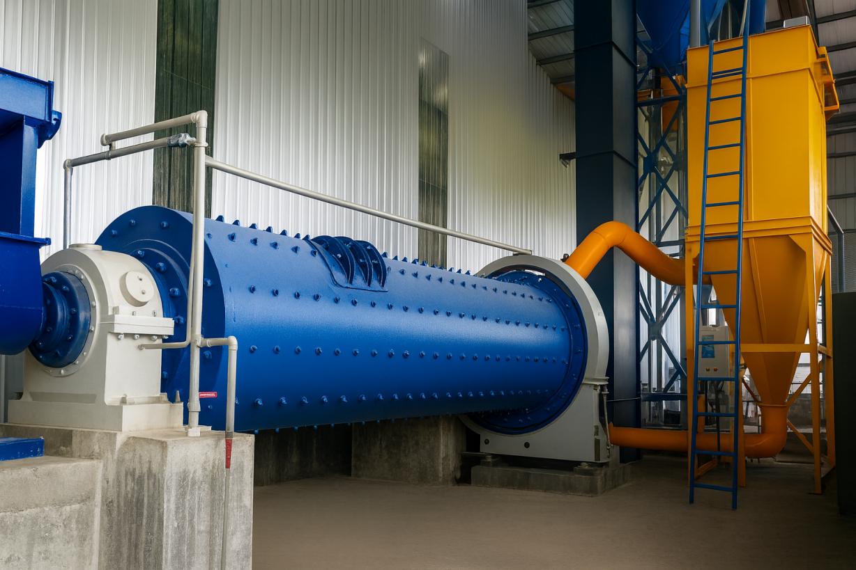 Linha de produ&ccedil;&atilde;o de blocos AAC 