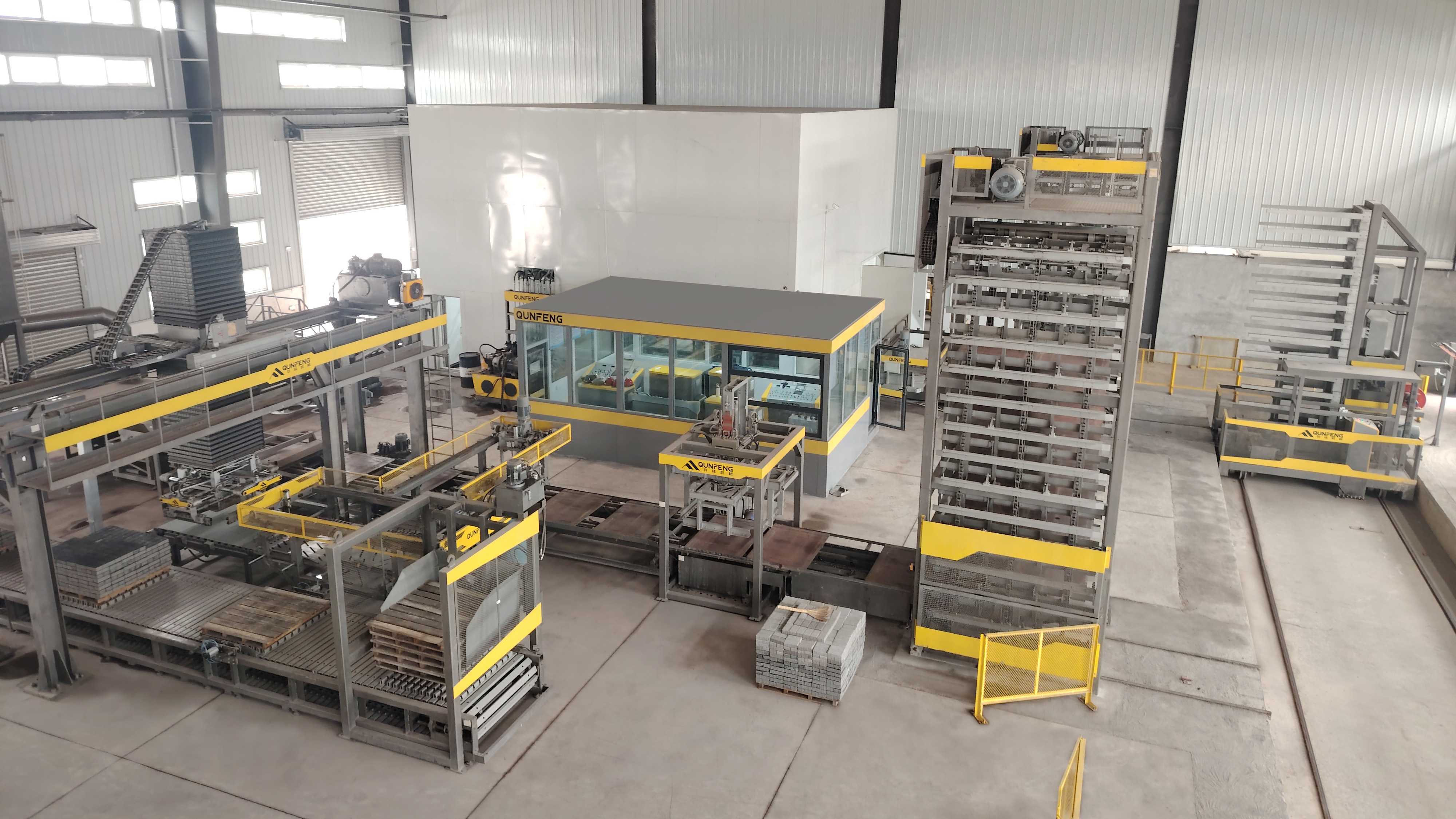 A linha de produção automática da Qunfeng Machinery capacita a construção de cidades ecológicas no noroeste da China com inovação inteligente