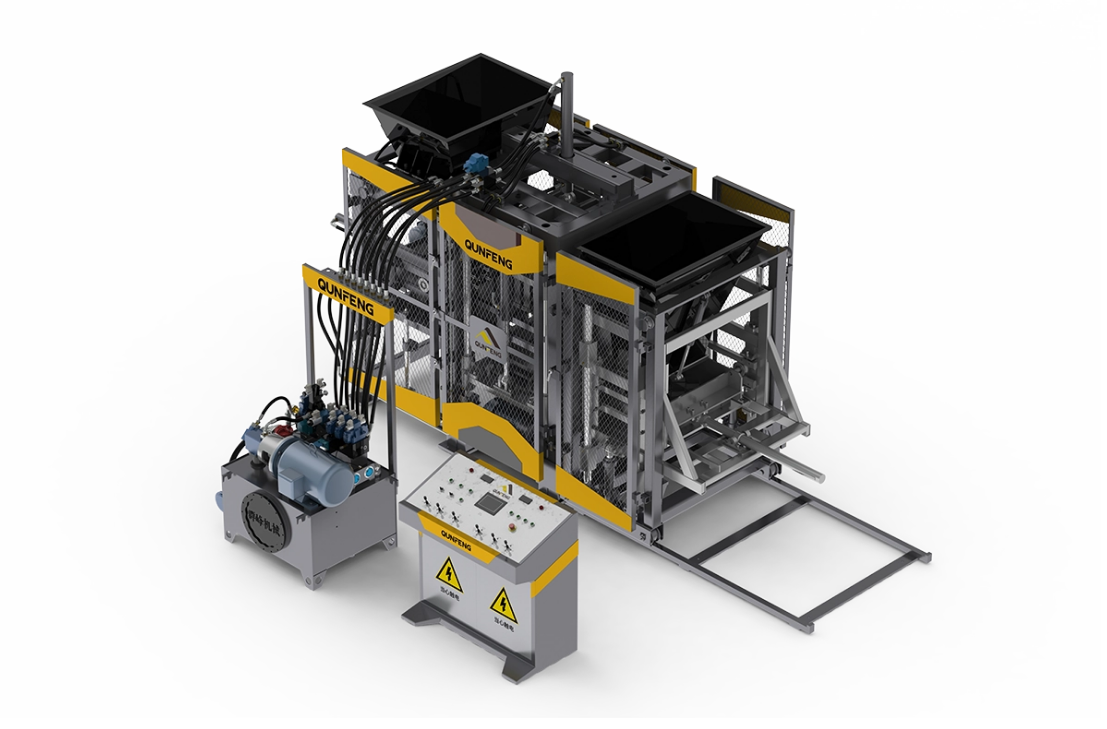 Equipamento de produ&ccedil;&atilde;o de blocos vermelhos