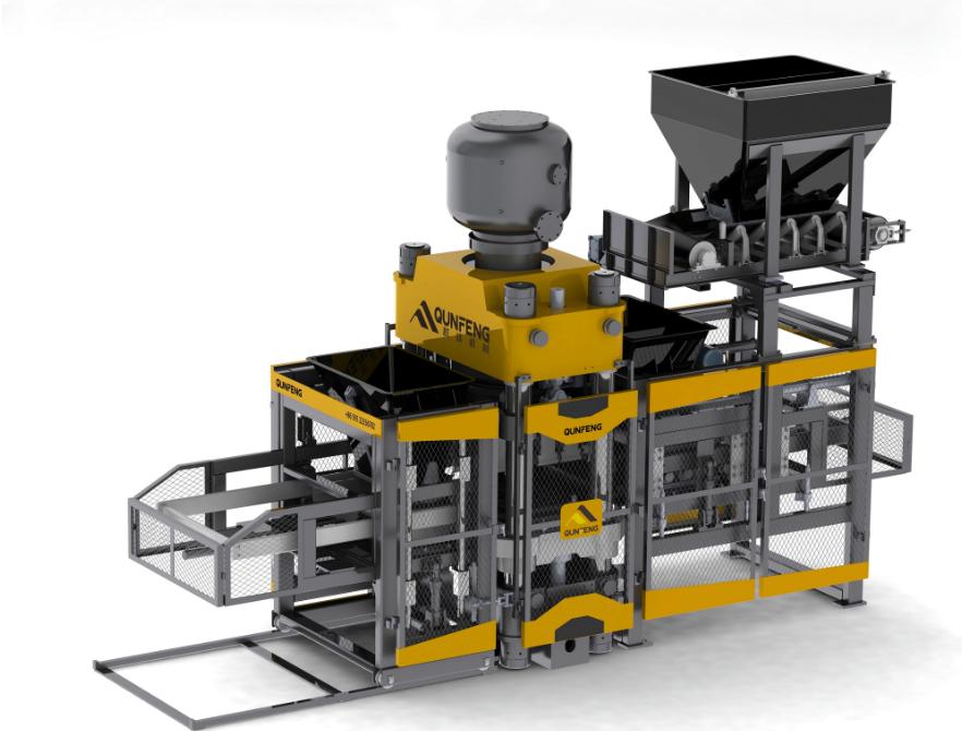M&aacute;quina de produ&ccedil;&atilde;o de bloco servo-hidr&aacute;ulico 