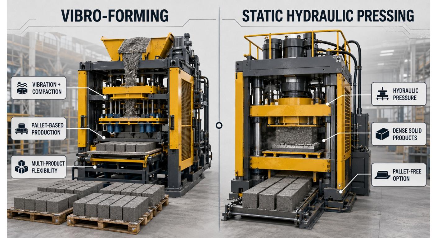M&aacute;quina de blocos para tijolos s&oacute;lidos