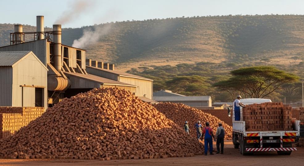 M&aacute;quina para fazer tijolos na &Aacute;frica do Sul