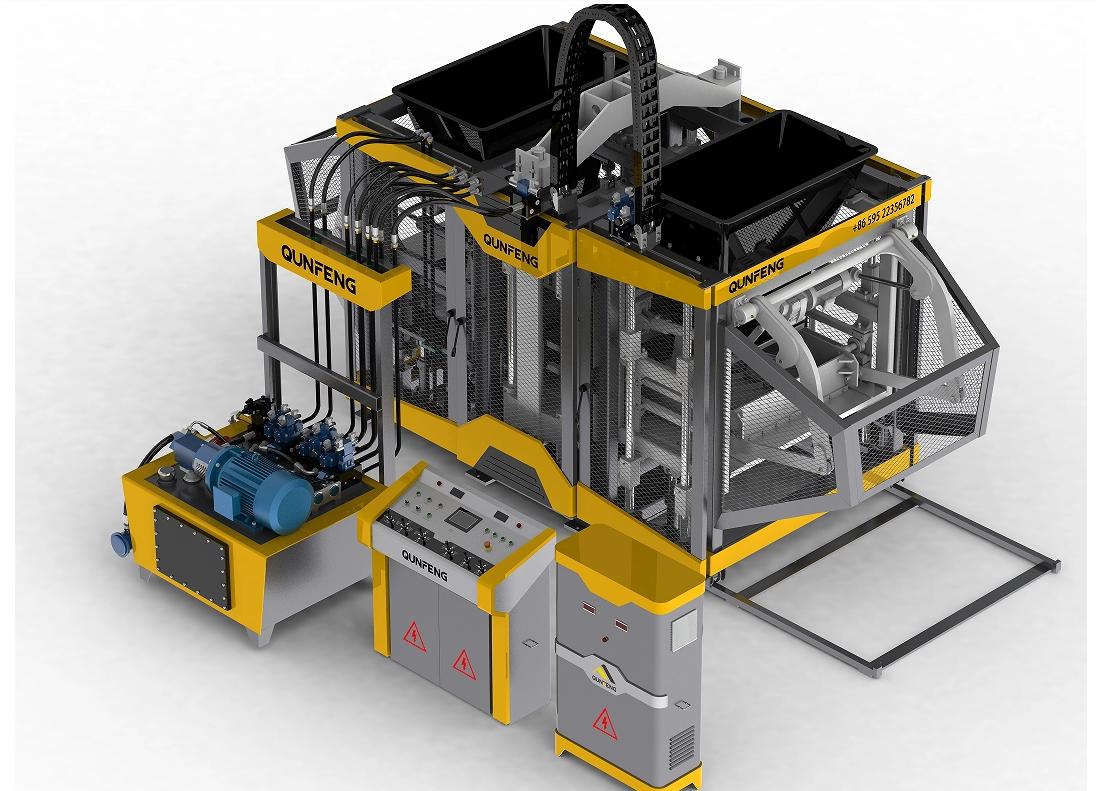 M&aacute;quina de parede de bloco de concreto 